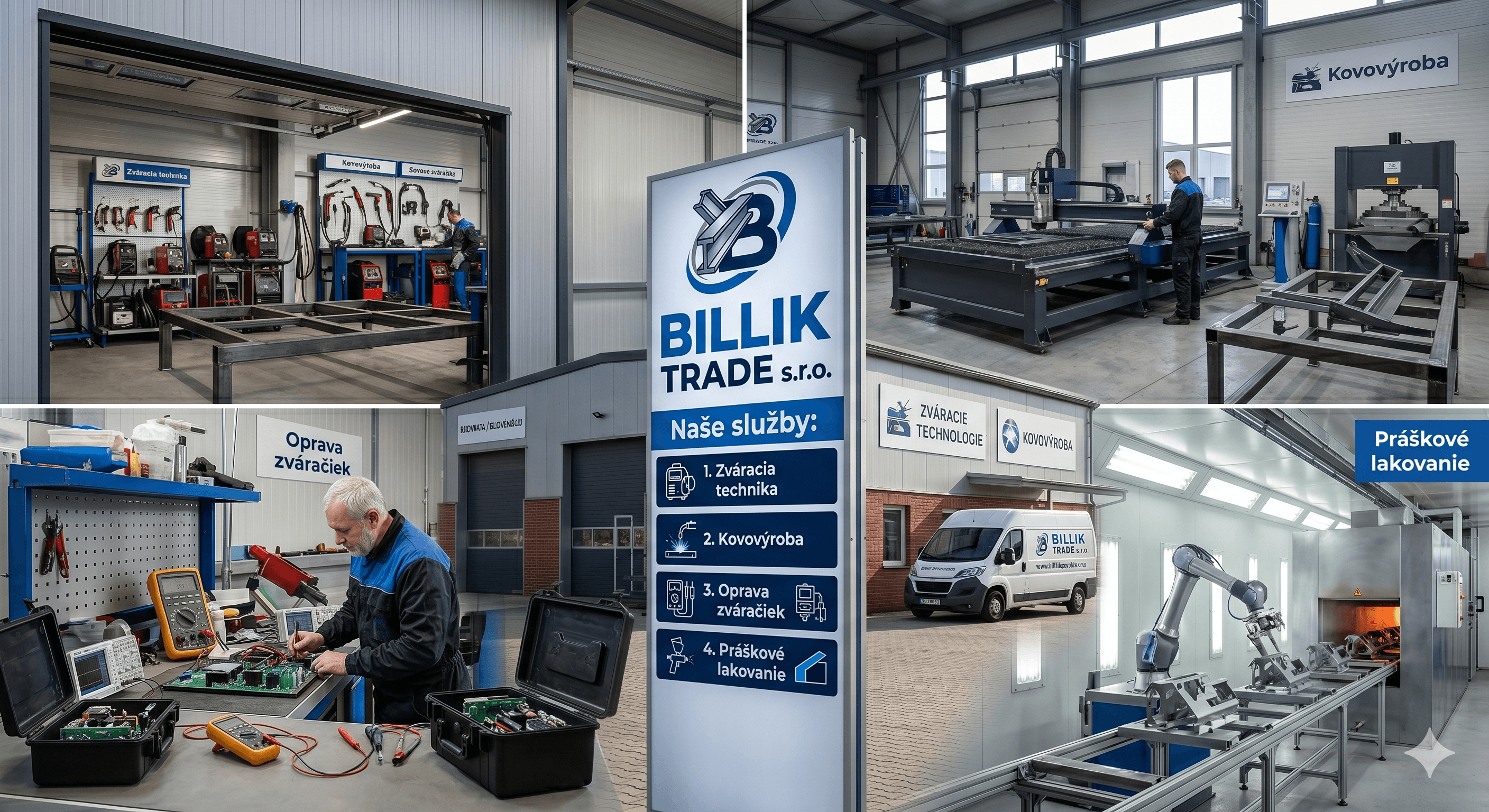Billik Trade — zváracia technika, kovovýroba, servis a lakovanie v Nitre